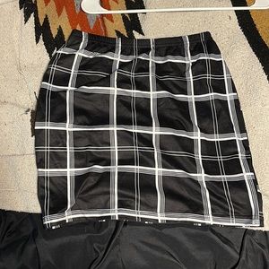 SHEIN plaid skirt